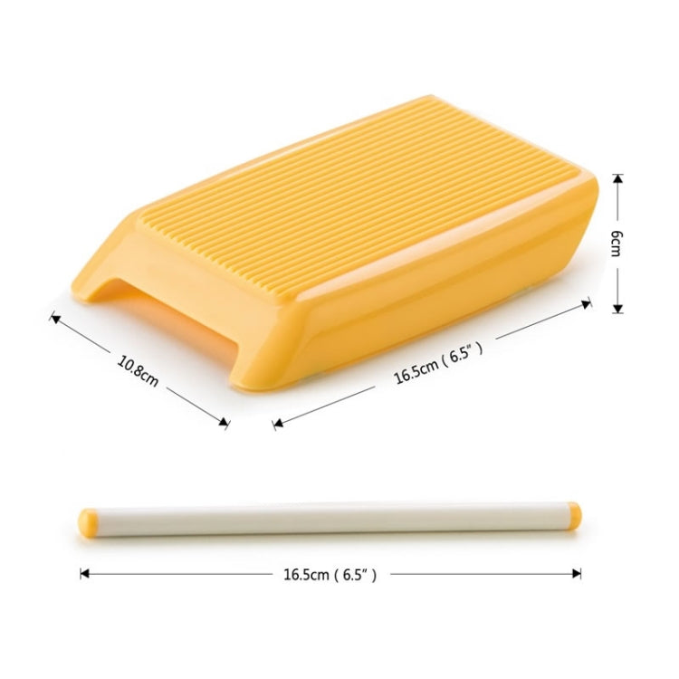 Plastic Pasta Macaroni Board Spaghetti Maker Rolling Pin Mold Kitchen Tool(Yellow) - Gadgets by PMC TechLife | Online Shopping South Africa | PMC TechLife