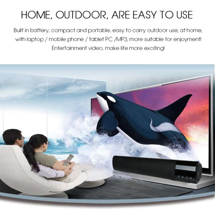 TOPROAD High Power 10W HIFI Portable Wireless Bluetooth Speaker Stereo Soundbar TF FM USB Subwoofer Column for Computer TV Phone(Red) - free shipping - PMC Jewellery - Order now!