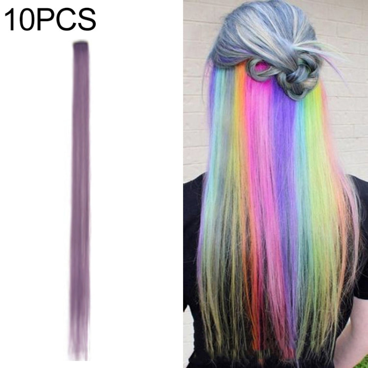 10 PCS Chemical Fiber Wig One-Step Gradient Color Single Card Wig, Stretched Length:24inches(52#) - free shipping - PMC TechLife - Order now!