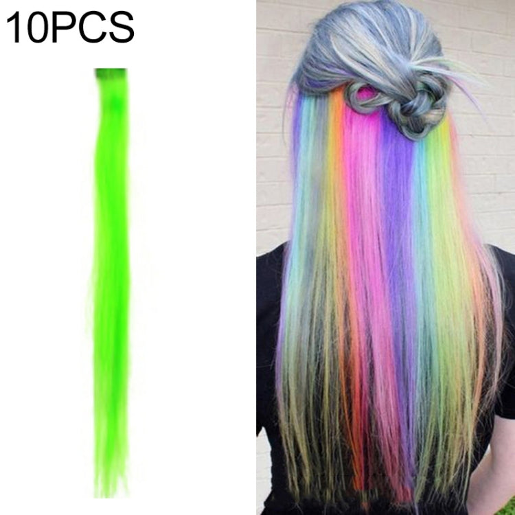 10 PCS Chemical Fiber Wig One-Step Gradient Color Single Card Wig, Stretched Length:24inches(56#) - free shipping - PMC TechLife - Order now!