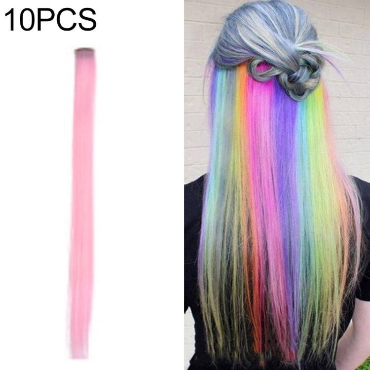 10 PCS Chemical Fiber Wig One-Step Gradient Color Single Card Wig, Stretched Length:24inches(50#) - free shipping - PMC TechLife - Order now!