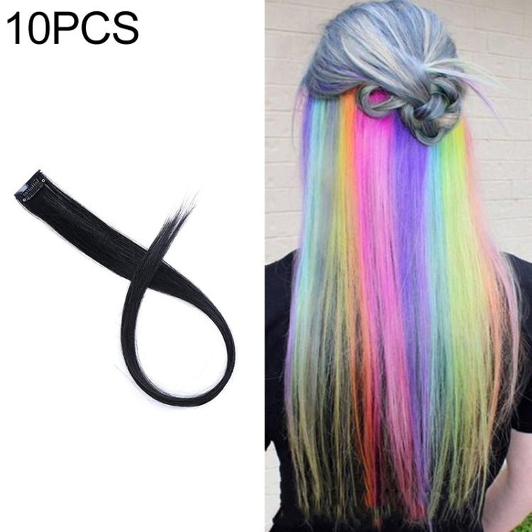 10 PCS Chemical Fiber Wig One-Step Gradient Color Single Card Wig, Stretched Length:24inches(23#) - free shipping - PMC TechLife - Order now!