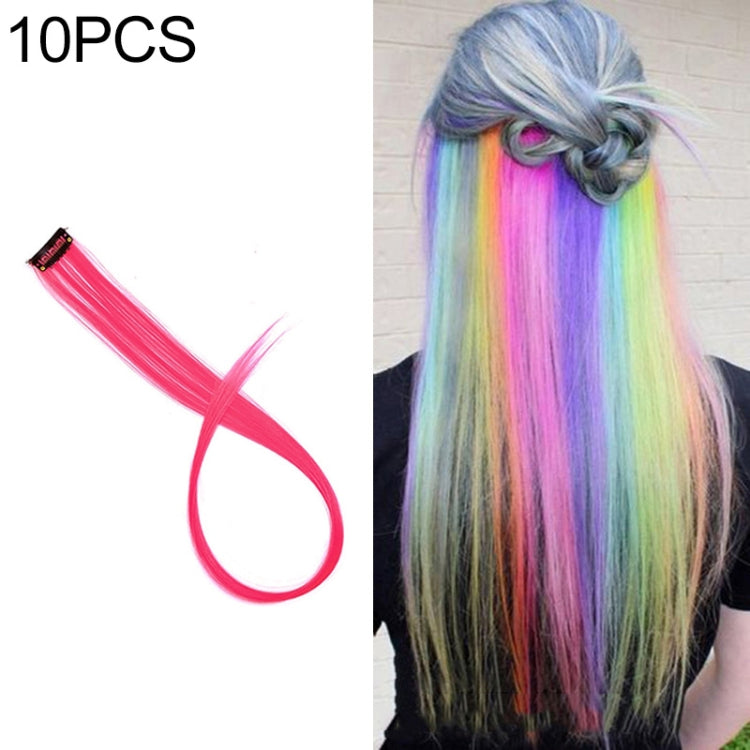 10 PCS Chemical Fiber Wig One-Step Gradient Color Single Card Wig, Stretched Length:24inches(36#) - free shipping - PMC TechLife - Order now!