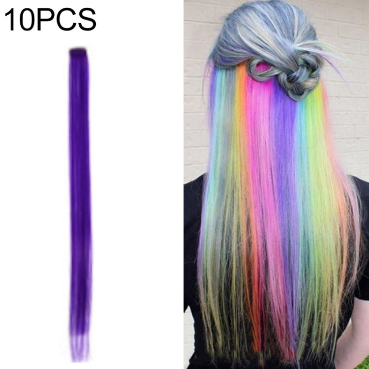 10 PCS Chemical Fiber Wig One-Step Gradient Color Single Card Wig, Stretched Length:24inches(39#) - free shipping - PMC TechLife - Order now!