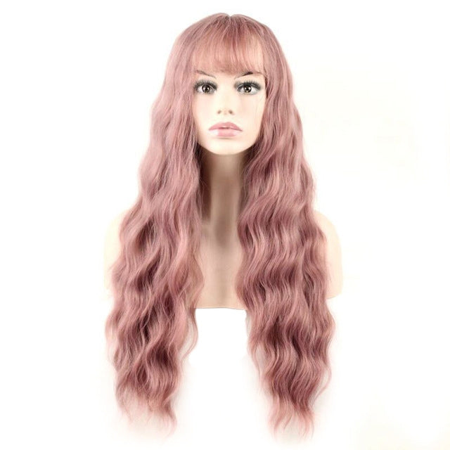 Fluffy Long Curly Hair Mix Womens Wigs - free shipping - PMC TechLife - Order now!