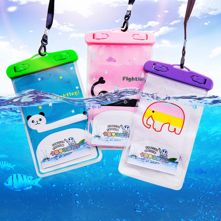10 PCS Large Outdoor Photo Transparent Waterproof Cartoon Mobile Phone Bag, Style:Little White Cat - Waterproof Bag by PMc TechLife | Online Shopping South Africa | PMc TechLife | Buy Now Pay Later Mobicred