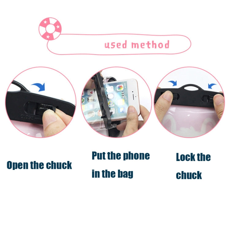 10 PCS Outdoor Diving Swimming Creative Cartoon Touch Screen Transparent PVC Mobile Phone Waterproof Bag Color Random Delivery - free shipping - PMc TechLife - Order now!