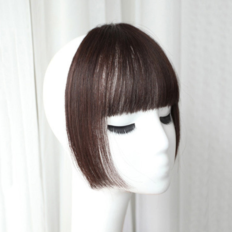 Women Fake Fringe Clip In Bangs Hair Extensions with High Temperature Synthetic Fiber(Dark Brown) - free shipping - PMC TechLife - Order now!