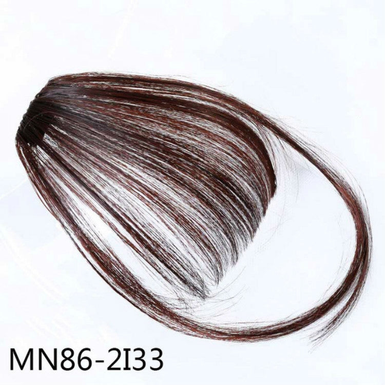Fake Bangs Clip Hairpiece Synthetic Bangs Hair(Brown) - free shipping - PMC TechLife - Order now!