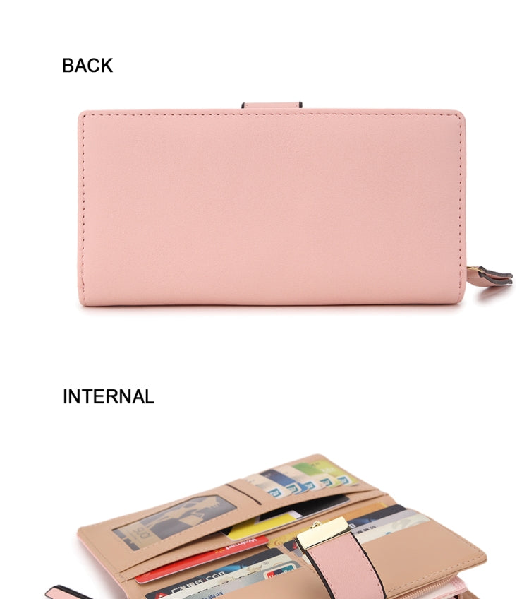 Long Gold Hollow Leaves Coin Purse Card Holders Wallet for Women(Apricot) - Wallets by PMC TechLife | Online Shopping South Africa | PMC TechLife | Buy Now Pay Later Mobicred