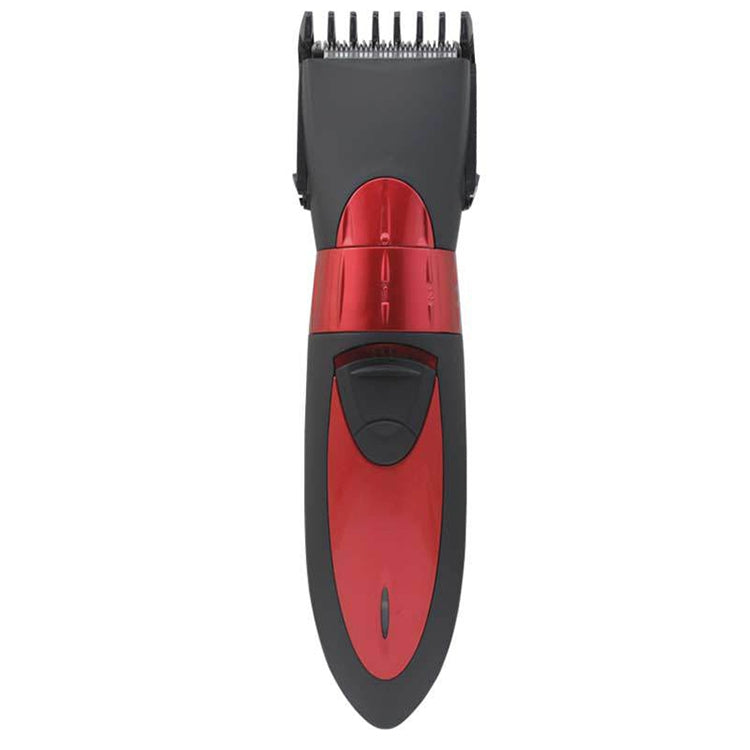 Waterproof Electric Hair Clipper Rechargeable Hair Trimmer Hair Cutting Machine Haircut Beard Trimer, EU Plug(Red) - free shipping - PMC TechLife - Order now!