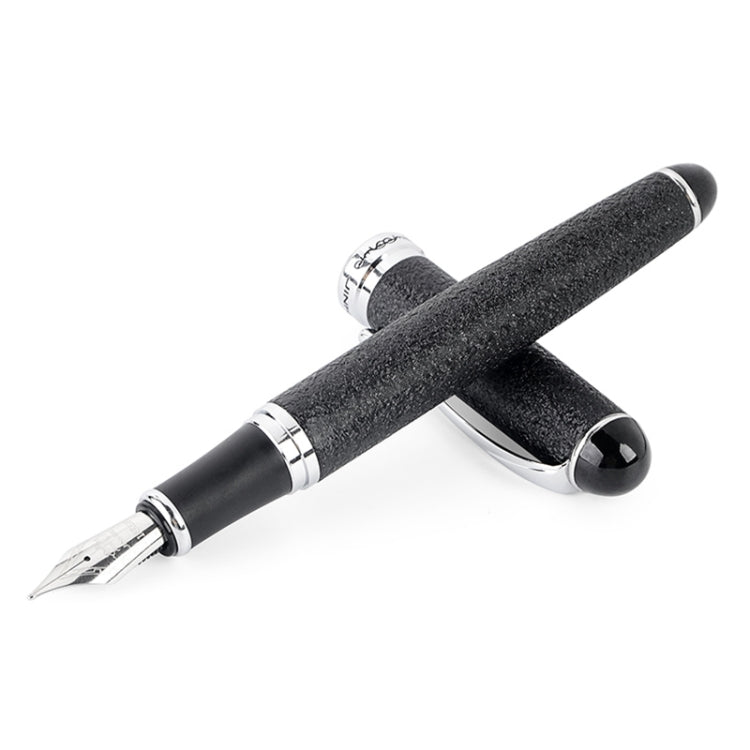X750 Stationery Stainless Steel Fountain Pen Medium Nib Ink Pens School Oiifice Gift, Nib Size:0.5mm(Black Pattern) - Fountain Pens by PMc TechLife | Online Shopping South Africa | PMc TechLife | Buy Now Pay Later Mobicred