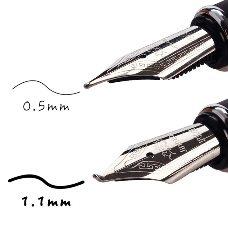 X750 Stationery Stainless Steel Fountain Pen Medium Nib Ink Pens School Oiifice Gift, Nib Size:1.1mm(Black Pattern) - Fountain Pens by PMc TechLife | Online Shopping South Africa | PMc TechLife | Buy Now Pay Later Mobicred