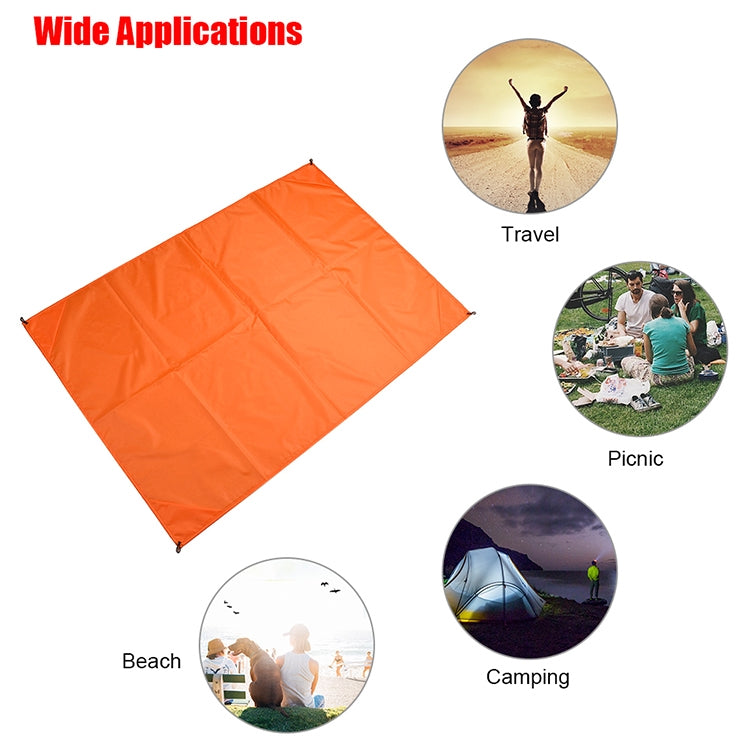 Outdoor Portable Waterproof Picnic Camping Mats Beach Blanket Mattress Mat 100cm*140cm(Black) - Camping Mats by PMC TechLife | Online Shopping South Africa | PMC TechLife