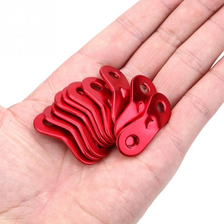 10 PCS Outdoor Camping Aluminum Alloy Cord Runners Rope Tensioners Tent Guy Line Rope Tensioners(Red) - Tents & Accessories by PMC TechLife | Online Shopping South Africa | PMC TechLife | Buy Now Pay Later Mobicred