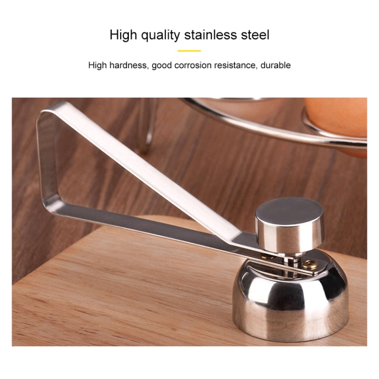 Metal Egg Scissors Egg Topper Cutter Shell Opener Stainless Steel Boiled Raw Egg Creative Kitchen Tools(Silver) - Scissors by PMC TechLife | Online Shopping South Africa | PMC TechLife