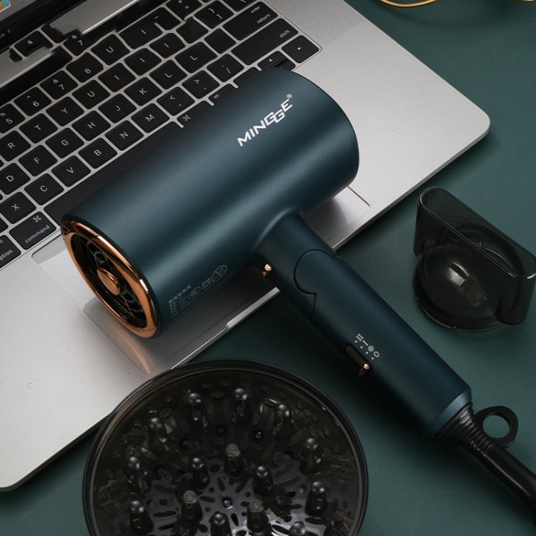Mingge T1 T Style 1800W High-power Cold Hot Air Wind Fast Drying Folding Hair Dryer, Plug Type:UK Plug( Green) - free shipping - PMC TechLife - Order now!
