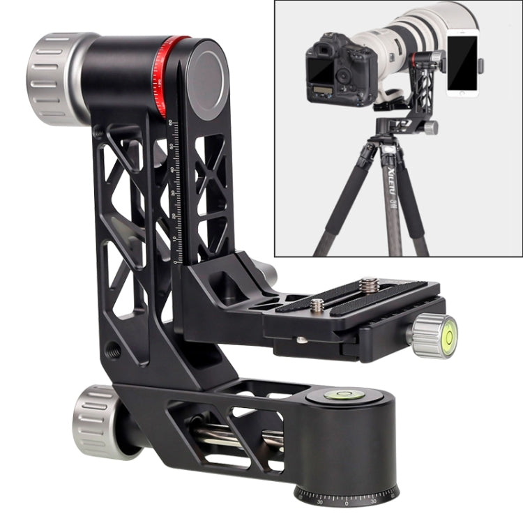 Xiletu Xgh3 360 Degree Rotation Horizontal Cantilever Hollow Gimbal Tripod Head - free shipping - PMC TechLife - Order now!