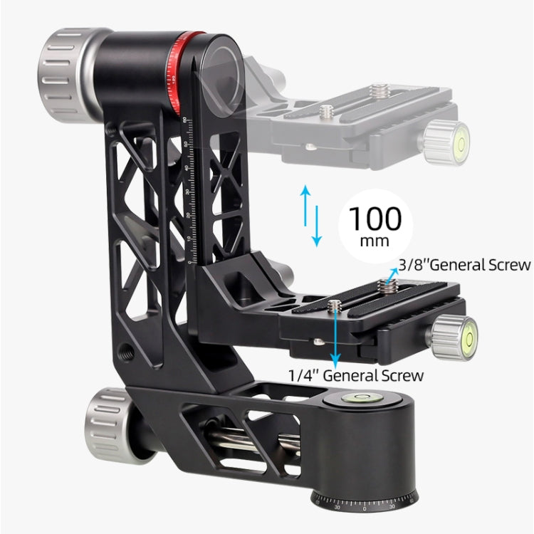 Xiletu Xgh3 360 Degree Rotation Horizontal Cantilever Hollow Gimbal Tripod Head - free shipping - PMC TechLife - Order now!