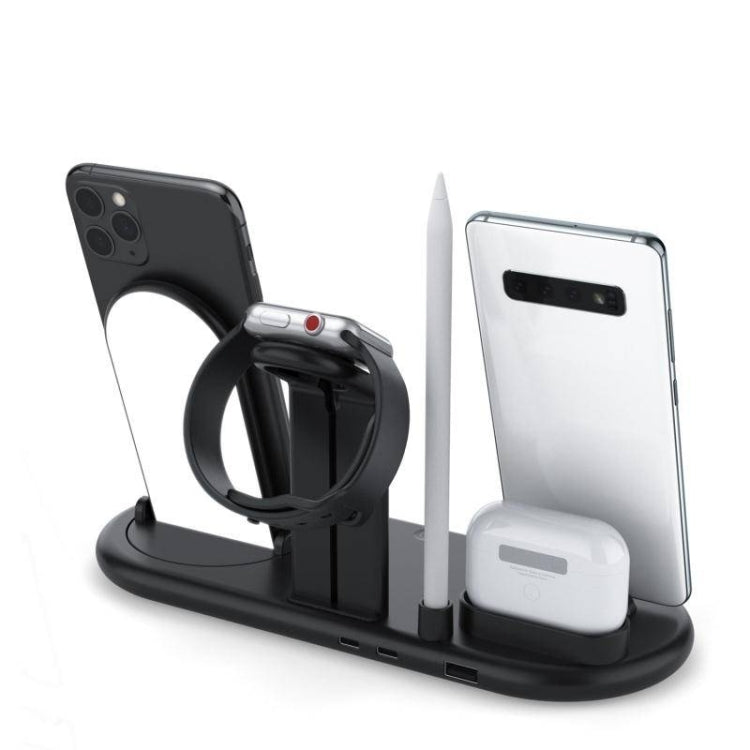HQ-UD20 Mobile Phone Watch Multi-Function Charging Stand Wireless Charger for Phones & Apple Watch & Airpods(Black) - free shipping - PMC TechLife - Order now!