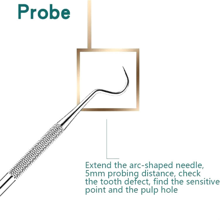 3 in 1 Silver Box Stainless Steel Dental Tools Dental Care Tartar Tool Dentist Tool Set - Dental Tools by PMC TechLife | Online Shopping South Africa | PMC TechLife