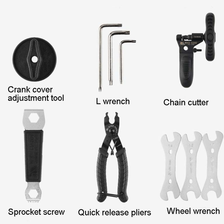 BIKEHAND Bicycle Tool Box Set Renovation Vehicle Tool Kit Riding Equipment Accessories - Maintenance tools by BIKEHAND | Online Shopping South Africa | PMC TechLife | Buy Now Pay Later Mobicred