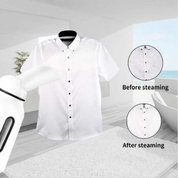 Mini Handheld Hanging Machine Dual-power Steam Brush Iron Garment Steamer(White + Black) - free shipping - PMC TechLife - Order now!
