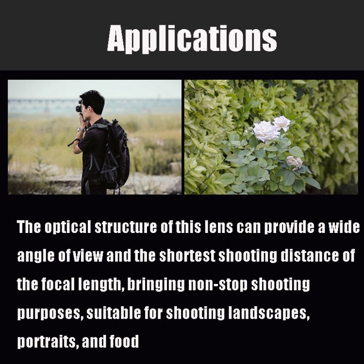 Lightdow 35mm F2.0 Wide-Angle Lens Full-Frame Portrait Micro SLR Manual Fixed Focus Lens - free shipping - PMC TechLife - Order now!