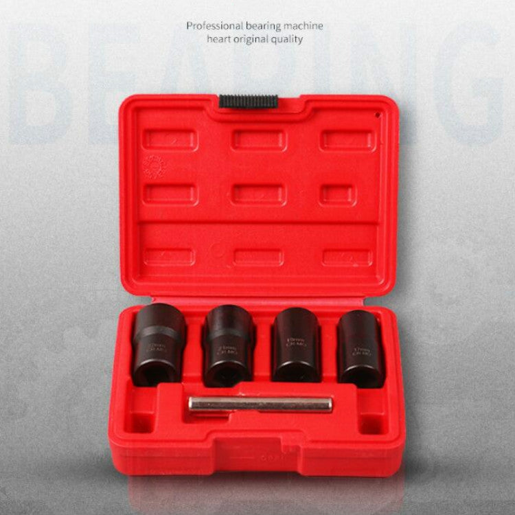 5 In 1 Non-Slip Sleeve Set Chrome-Molybdenum Steel Nut Disassembly Tool Sliding Tooth Nut Remover - Hand Tool Sets by PMC TechLife | Online Shopping South Africa | PMC TechLife | Buy Now Pay Later Mobicred