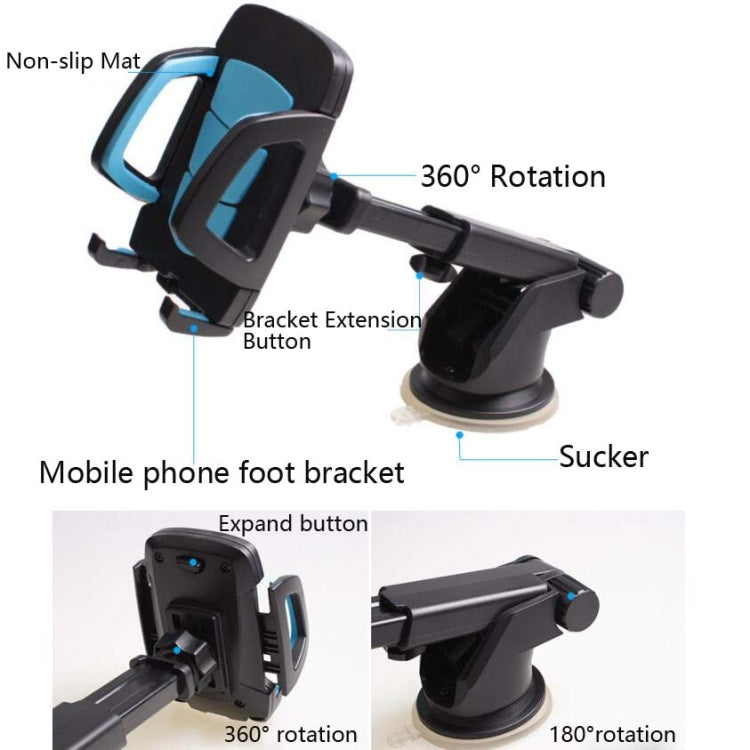 Car Phone Holder Car Air Outlet Mobile Phone Holder Suction Cup Navigation Instrument Panel General, Style:2 in 1(Red) - free shipping - PMC Jewellery - Order now!