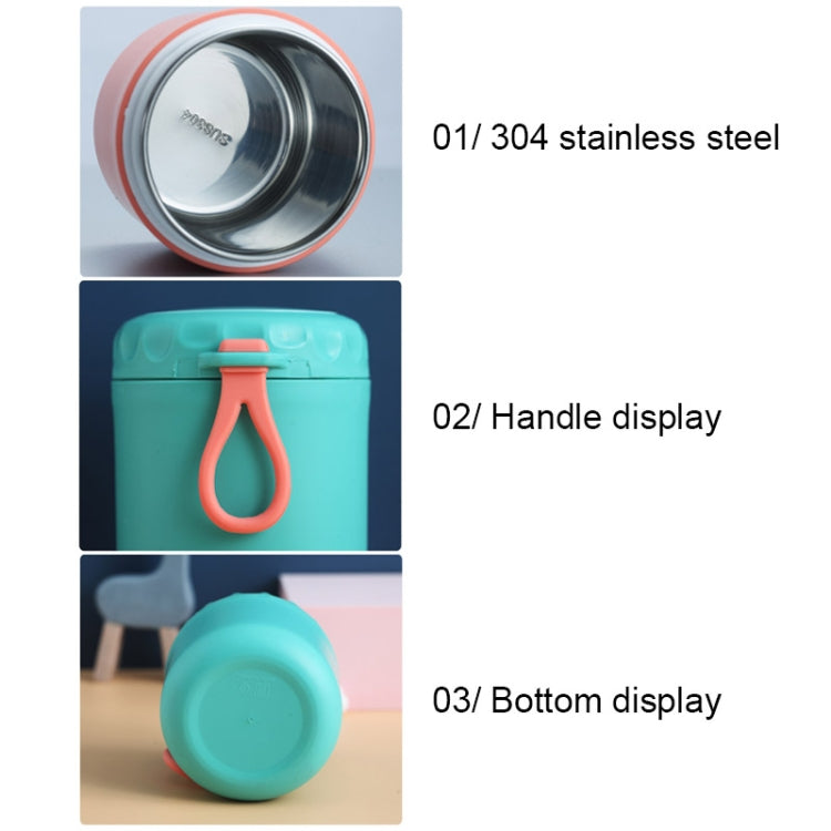 Stainless Steel Soup Cup Soup Pot Lunch Box Portable Thermos Cup(Green) - free shipping - PMC TechLife - Order now!