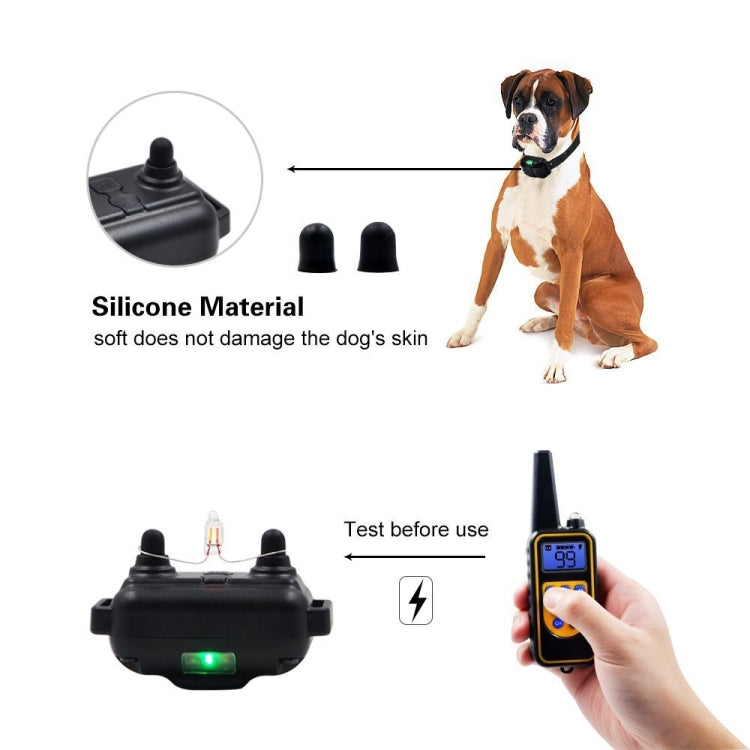 Bark Stopper Dog Training Device Dog Collar with Electric Shock Vibration Warning(UK Plug) - Training Aids by PMC TechLife | Online Shopping South Africa | PMC TechLife | Buy Now Pay Later Mobicred