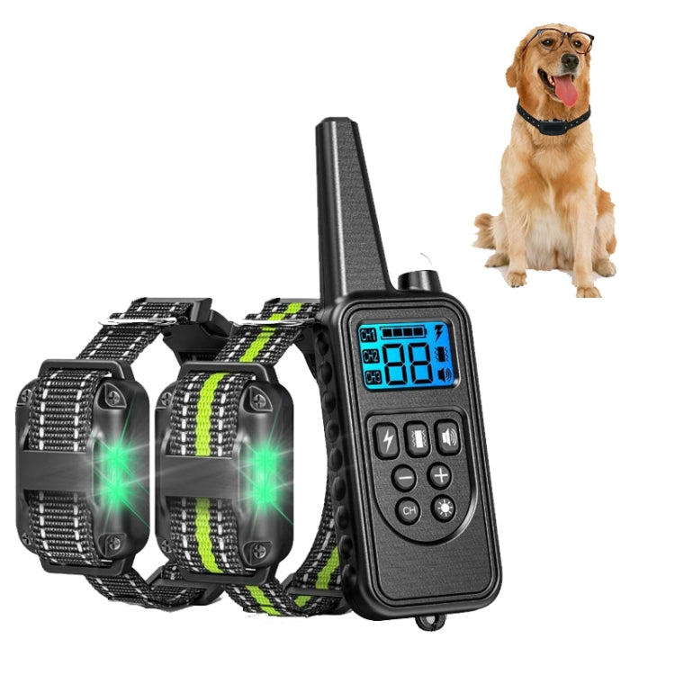 Bark Stopper Pet Supplies Collar Remote Control Collar Dog Training Device, Style:880-2 - Training Aids by PMC TechLife | Online Shopping South Africa | PMC TechLife | Buy Now Pay Later Mobicred