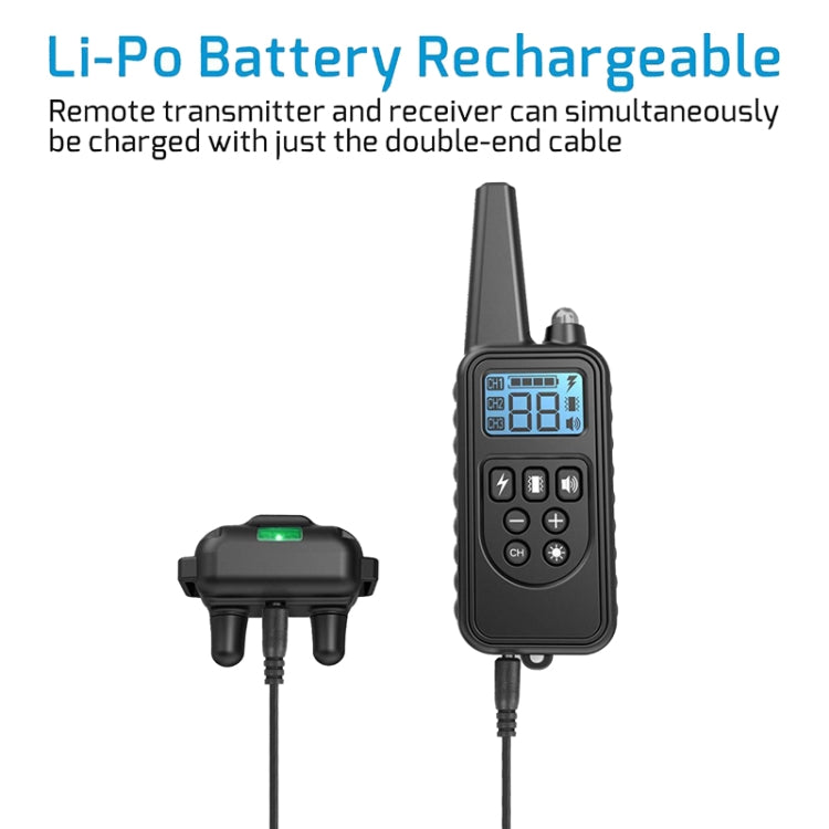 Bark Stopper Pet Supplies Collar Remote Control Collar Dog Training Device, Style:880-2 - Training Aids by PMC TechLife | Online Shopping South Africa | PMC TechLife | Buy Now Pay Later Mobicred