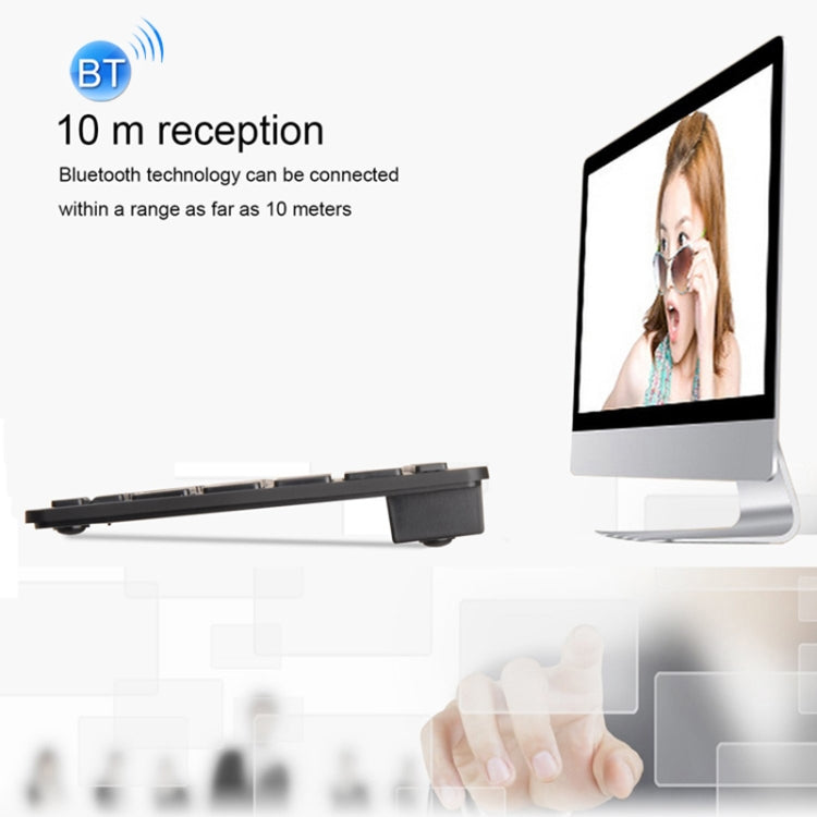 X5 2 in 1 Ultra-Thin Mini Wireless Bluetooth Keyboard + Bluetooth Mouse Set, Support Win / Android / IOS System(Black) - Universal Keyboard by PMC TechLife | Online Shopping South Africa | PMC TechLife