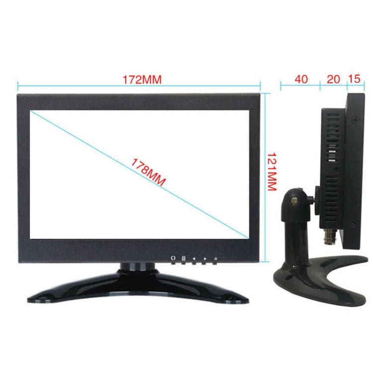 ZGYNK B1042 Portable High-Definition Metal Computer Monitor Display, Size:7 inch VGA AV HDMI BNC - free shipping - PMC Jewellery - Order now!