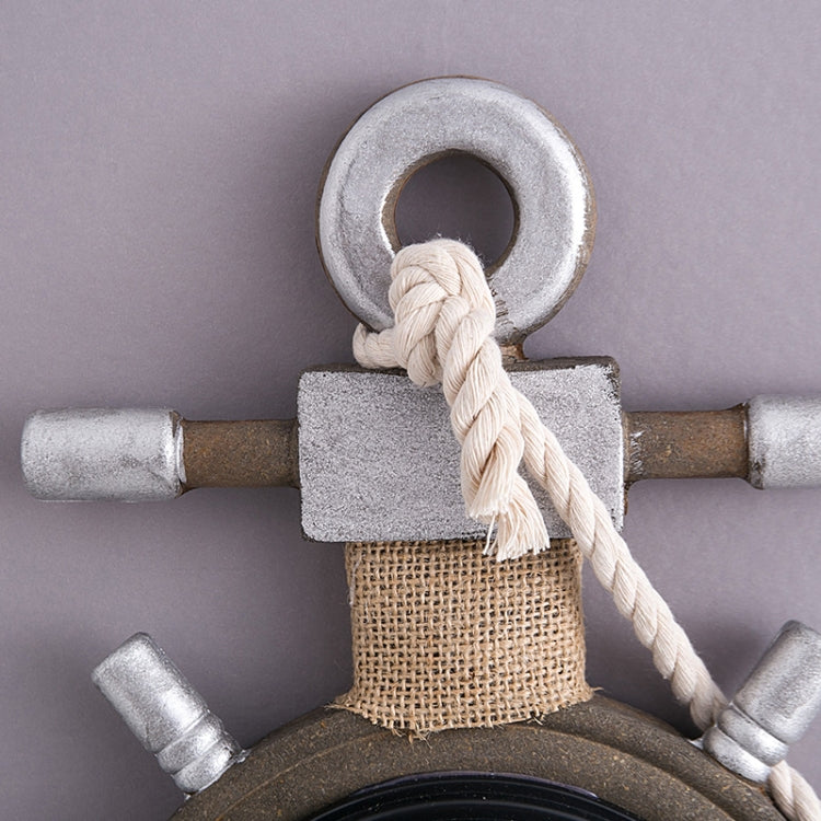 Retro Old Decoration Wall Clock Living Room Wooden Clock Wall Decoration(Silver) - Wall Clock by PMc TechLife | Online Shopping South Africa | PMc TechLife | Buy Now Pay Later Mobicred