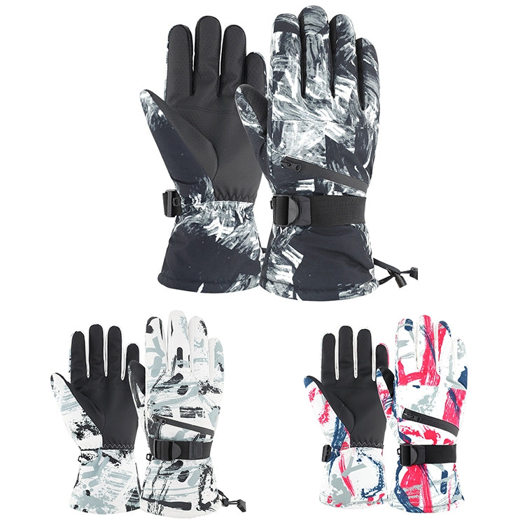 Winter Thermal Ski Gloves Outdoor Waterproof Velvet Gloves Thickening Touch Screen Motorcycle Gloves, Size: XL(Red) - Locomotive Gloves by PMc TechLife | Online Shopping South Africa | PMc TechLife | Buy Now Pay Later Mobicred