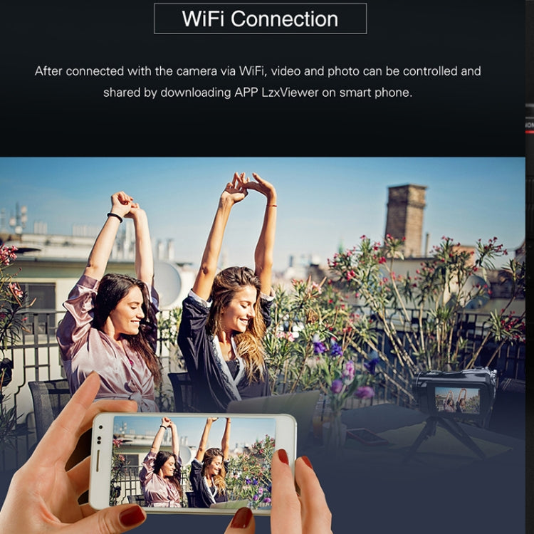 ORDRO AC3 3.1 inch IPS Screen 4K Full HD 13MP Night Vision WiFi Live Camcorder DV Digital Camera, Style:Standard + Microphone(Black) - free shipping - PMc TechLife - Order now!