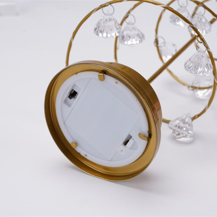 LED Wrought Iron Night Light Crystal Christmas Tree Light Room Decoration Small Table Lamp - free shipping - PMc TechLife - Order now!