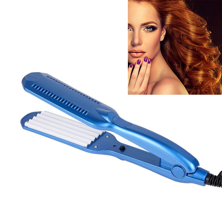 220V Professional Ceramic Corrugated Curling Iron(Blue) - free shipping - PMC TechLife - Order now!