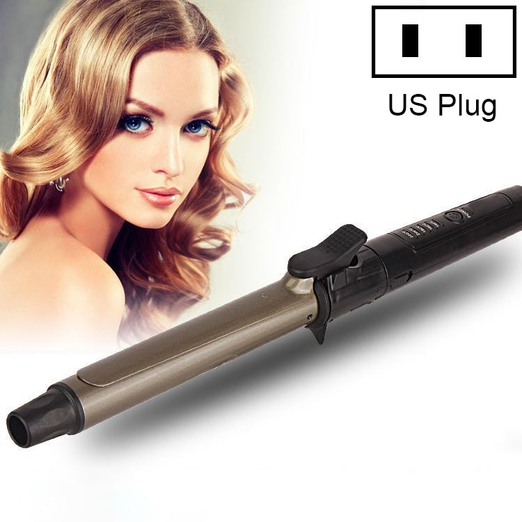 Nano Titanium Hair Curler with LED Digital Temperature Display, Size: 28mm, US Plug - free shipping - PMC TechLife - Order now!
