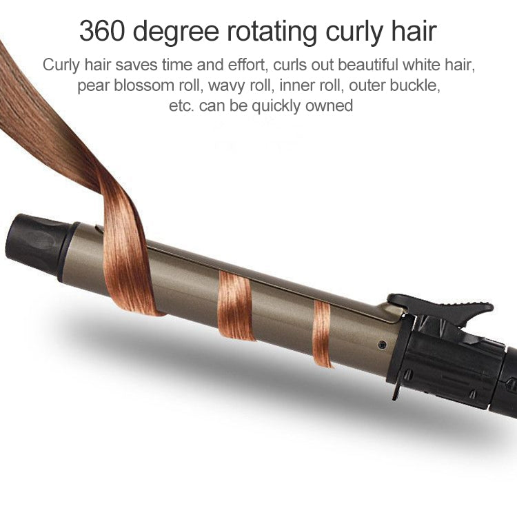 Nano Titanium Hair Curler with LED Digital Temperature Display, Size: 28mm, US Plug - free shipping - PMC TechLife - Order now!