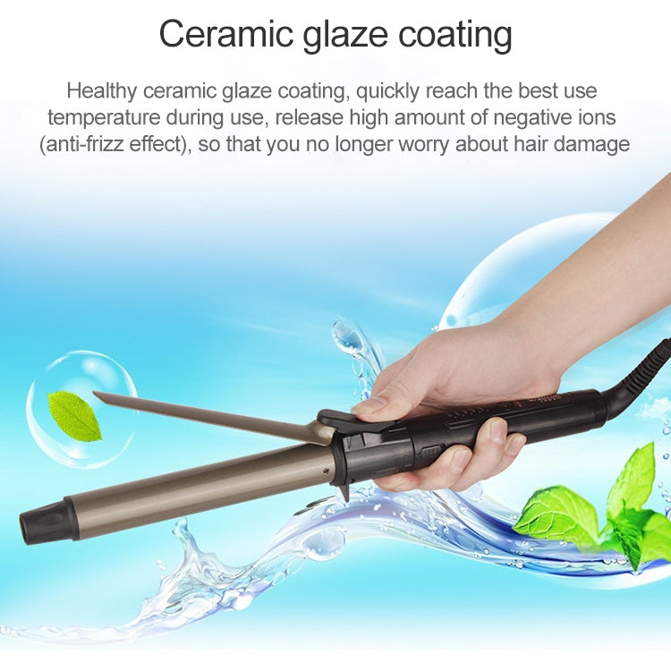Nano Titanium Hair Curler with LED Digital Temperature Display, Size: 28mm, US Plug - free shipping - PMC TechLife - Order now!