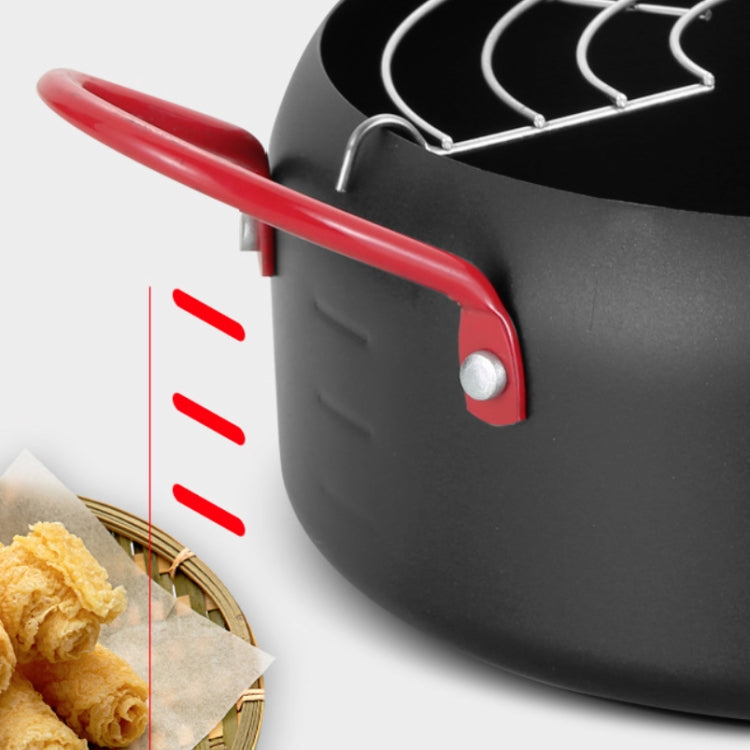 Tempura Hot Pot Household Fryer Pot Non-Stick Pan With Filter Holder, Specification:20cm without Clip - free shipping - PMC TechLife - Order now!