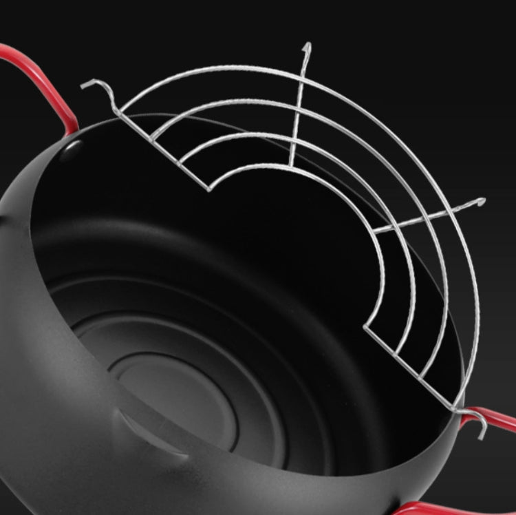 Tempura Hot Pot Household Fryer Pot Non-Stick Pan With Filter Holder, Specification:20cm without Clip - free shipping - PMC TechLife - Order now!