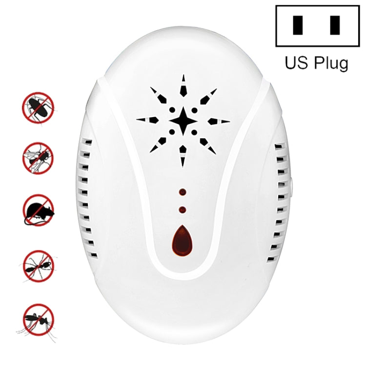 DC-9007 Ultrasonic Mosquito Repellent Portable Insect Repellent, Style:US Plug(White) - Repellents by PMC TechLife | Online Shopping South Africa | PMC TechLife | Buy Now Pay Later Mobicred