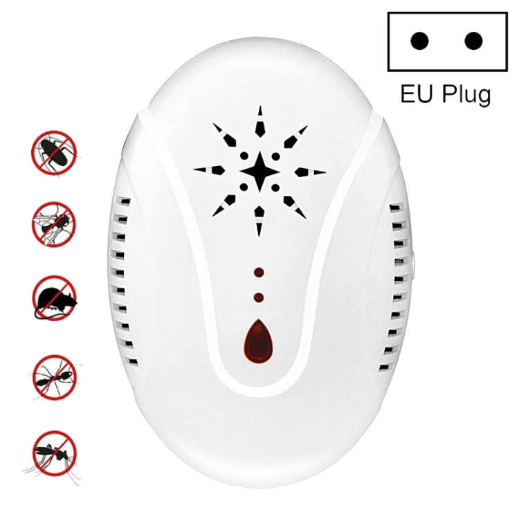 DC-9007 Ultrasonic Mosquito Repellent Portable Insect Repellent, Style:EU Plug(White) - Repellents by PMC TechLife | Online Shopping South Africa | PMC TechLife | Buy Now Pay Later Mobicred