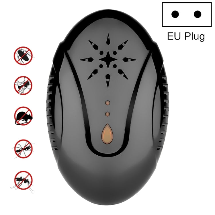 DC-9007 Ultrasonic Mosquito Repellent Portable Insect Repellent, Style:EU Plug(Black) - Repellents by PMC TechLife | Online Shopping South Africa | PMC TechLife | Buy Now Pay Later Mobicred