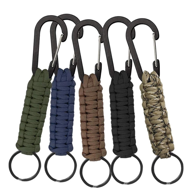 Outdoor Multifunctional Nylon Umbrella Rope Carabiner Key Chain(Army green) - free shipping - PMc TechLife - Order now!